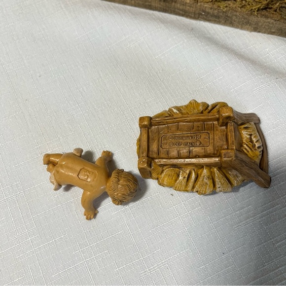 Fontanini Italy Vintage Nativity Scene with Angel & Figures & wood crèche - Picture 9 of 13